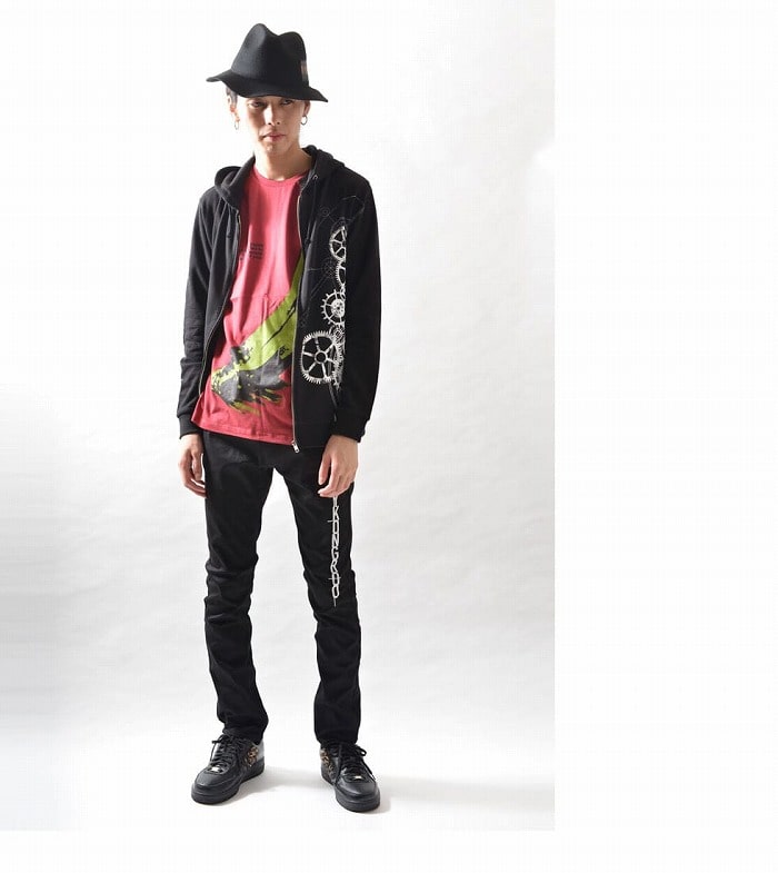 全商品オープニング価格特別価格 楽天ランキング入賞商品 Steins Gate エル プサイ コングルゥ ジップパーカー 男女兼用 シュタゲ シュタインズゲート グッズ アニメ 映画 服 アパレル フード ジップ 歯車 幾何学柄 プリント 大きいサイズ ビッグ メンズ