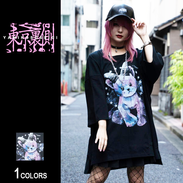 楽天市場】BM×Bear DollグラフィックビッグTシャツ（男女兼用