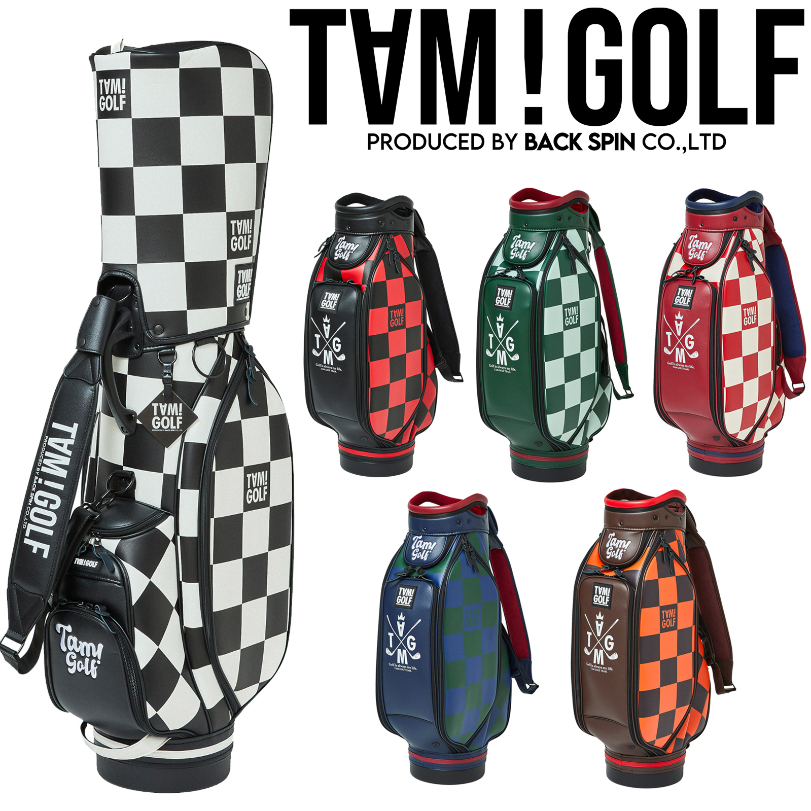 訳ありセール格安） NEW CHECKER Tour Golf Bag チェック柄 キャディ