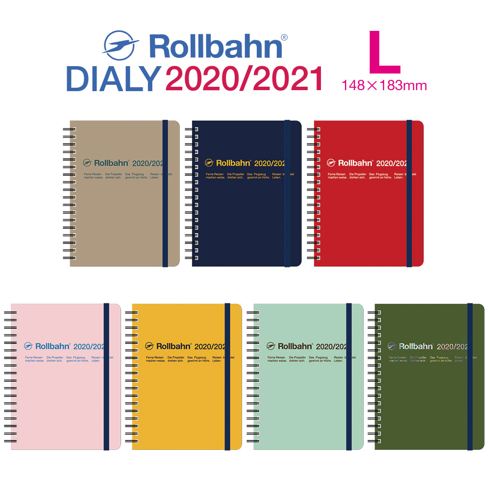 ロルバーン ダイアリー L 2020 スケジュール帳 手帳  2020年3月から2021年3月 デルフォニックス The Rollbahn Monthly Planner Normal Edition from DELFONICS