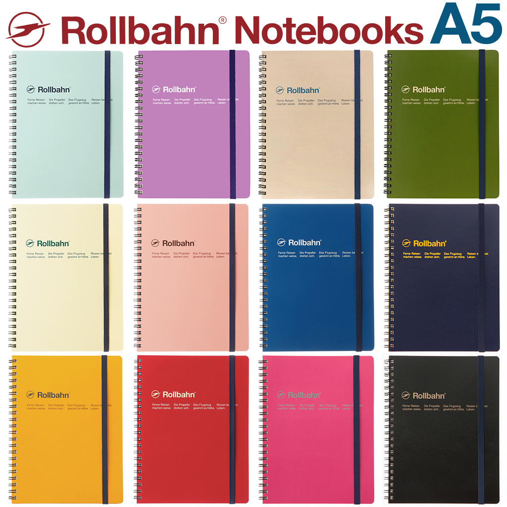 楽天市場 ロルバーン ノート A5 ポケット付メモ デルフォニックス メモ帳 The Rollbahn Grid Notebook A5 From Delfonics Back To Mono