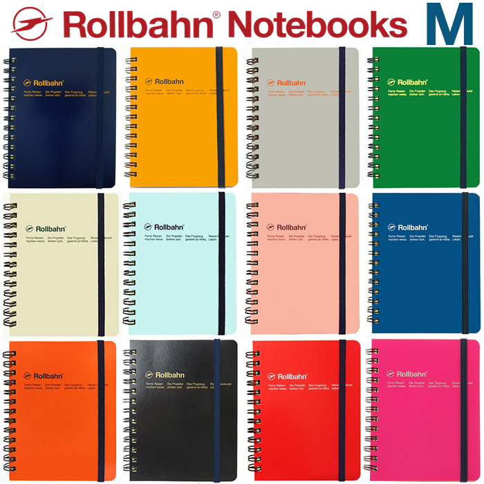 ロルバーン M ノート ポケット付メモ デルフォニックス  メモ帳 The Rollbahn Grid Notebook Medium from DELFONICS