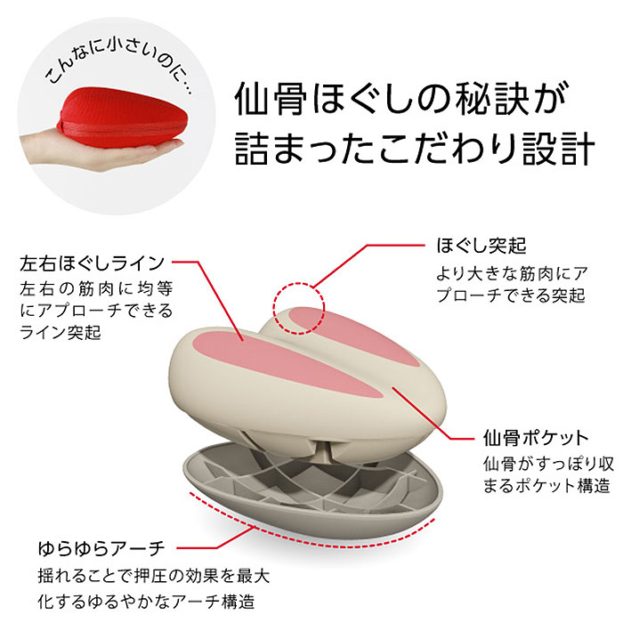 楽天市場 腰痛 マッサージ 好評 仙骨 ほぐし コシレッチ 骨盤 ストレッチ ストレッチャー 指圧 代用 整体 肩甲骨 ふくらはぎ マッサージャー コンパクト クッション 産後 腰 リラックス マッサージ用品 Backyard Family バッグタウン