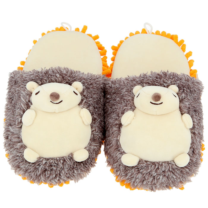 モップスリッパ かわいい 好評 おそうじスリッパ お掃除スリッパ アニマル 動物 スリッパ 洗える 手洗い 可愛い おしゃれ 犬 パグ 柴犬 ハリネズミ カワウソ ナマケモノ プレミアムねむねむアニマルズ お掃除グッズ ルームシューズ 前詰まりスリッパ 生活雑貨
