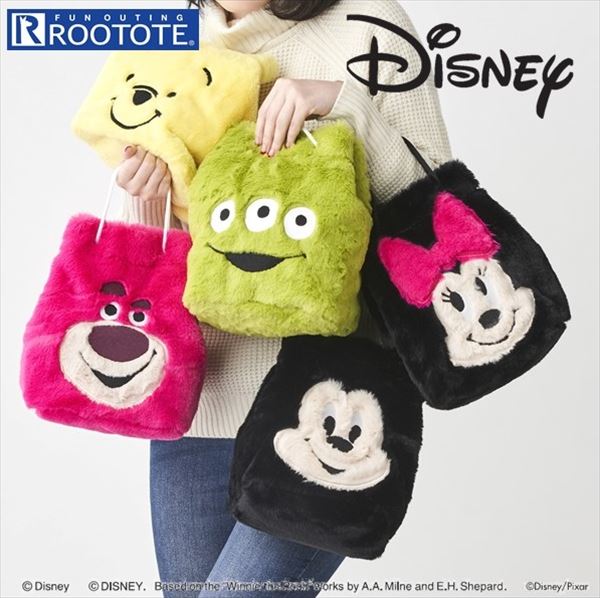 楽天市場 ルートート ディズニー 好評 ショルダーバッグ レディース 斜めがけ ブランド Rootote トートバッグ 2way トート かわいい キャラクター おしゃれ ぬいぐるみ ふわふわ もこもこ おでかけ サブバッグ ミッキー ミニー プーさん エイリアン ロッツォ Baby Roo Lt