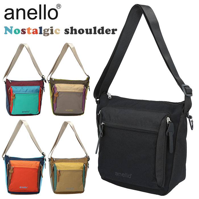 楽天市場 アネロ ショルダーバッグ Anello 好評 斜め掛け バック レディース ななめ掛け カバン 斜めがけ かばん メンズ ブランド おしゃれ かわいい シンプル サブバック 敬老の日 ギフト 縦型 旅行 ナイロン ブラック 母の日 プレゼント ノスタルジック Backyard