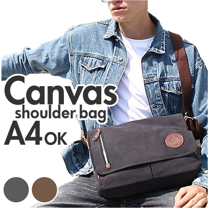 楽天市場】ショルダーバッグ メンズ 好評 キャンバスバッグ