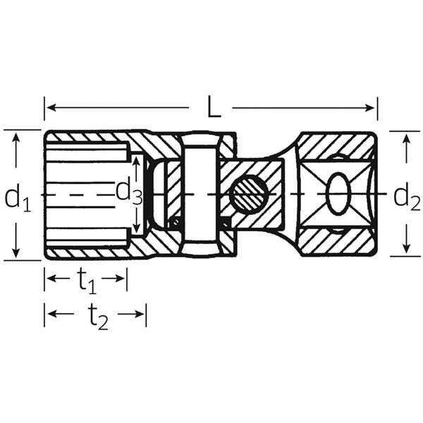 STAHLWILLE（スタビレー） 47-13 （3／8SQ）ユニフレックスソケット