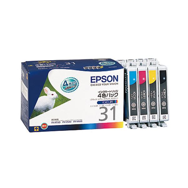 91%OFF!】 まとめ エプソン EPSON インクカートリッジ 4色パック