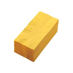 ご予約品】 まとめ カラーナプキン 2PLY 8つ折 レモン 2PLU-28-L 1