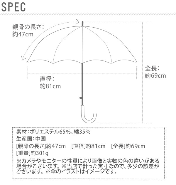 楽天市場 日傘 通販 長傘 レディース 軽量 おしゃれ 47cm かわいい 婦人傘 8本骨 パラソル かさ アンブレラ 手開き コットン ブランド ミクニ Backyard Family ママタウン