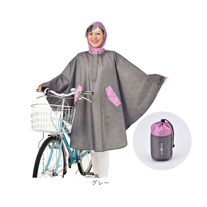市場 レインコート レインウエア 雨具 ママ 自転車用 防水 レインポンチョ レディース 撥水 はっ水 カッパ ポンチョ おしゃれ 自転車 合羽 通販