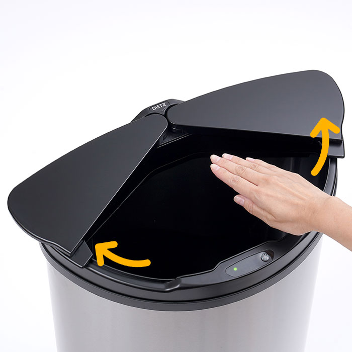 楽天市場 自動開閉 ゴミ箱 おしゃれ 45 リットル 通販 45リットル センサー 蓋つき 45l ステンレス ダストボックス ごみ箱 ごみばこ おむつ 筒型 Dietz ディーツ 47l Backyard Family ママタウン