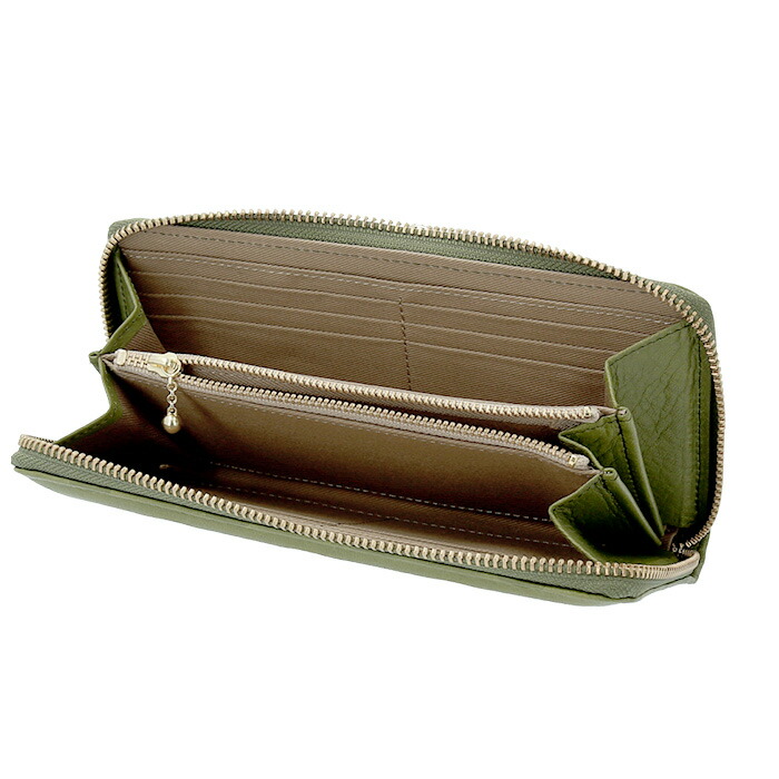 楽天市場 財布 レディース 長財布 ブランド 通販 Un Signet アンシグネ ラウンドファスナー 本革 レザー 牛革 カウレザー 日本製 大人 かわいい ドット 水玉 おしゃれ シンプル カジュアル ナチュラル 母の日 記念日 誕生日 ギフト プレゼント Backyard Family