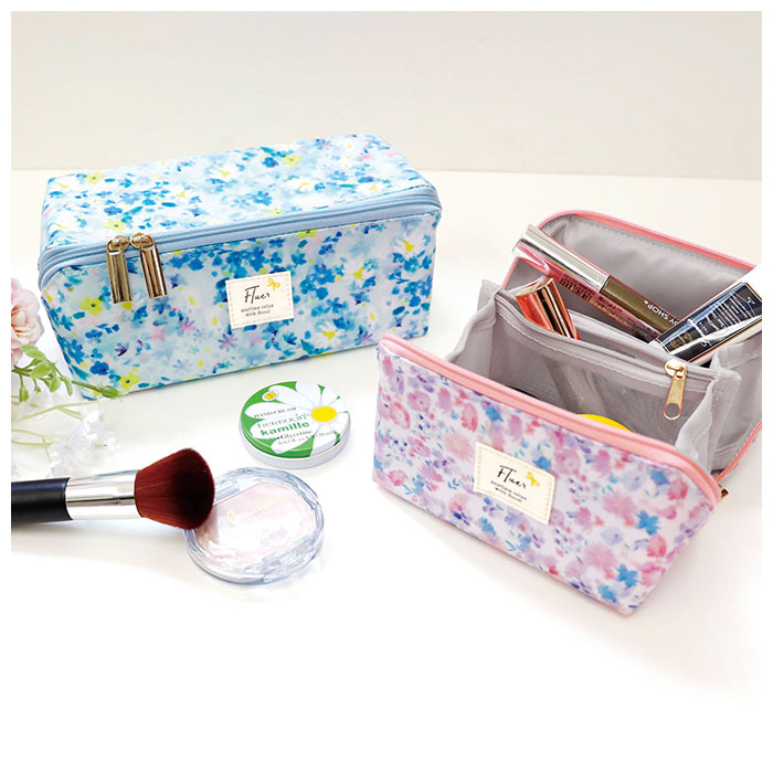 楽天市場 ポーチ 小物入れ 可愛い 通販 おしゃれ 大きめ 大人 かわいい コスメポーチ 化粧ポーチ 機能的 大容量 中学生 高校生 マチあり 仕切り マルチポーチ Pacapo パカポ Mサイズ レディースバッグ Backyard Family ママタウン