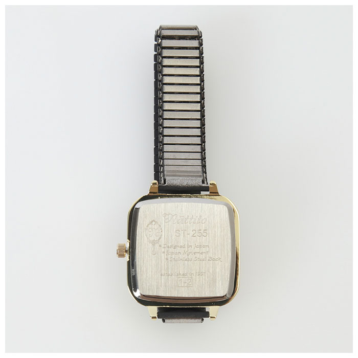 楽天市場 腕時計 レディース かわいい 通販 見やすい アナログ おしゃれ シンプル リストウォッチ じゃばら 蛇腹 日本製ムーブメント カジュアル 四角 スクエア Field Work フィールドワーク カジュリ St255 ギフト プレゼント Backyard Family ママタウン