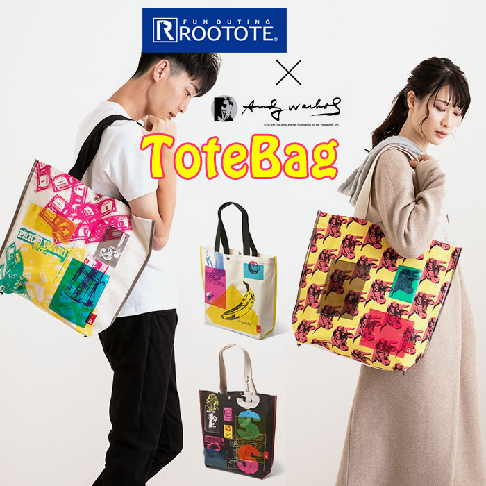 楽天市場 Rootote ルートート トートバッグ 通販 サイドポケット Tall トール ユニセックス Andy Warhol アンディ ウォーホル キャンバス 肩掛け サブバッグ レディース メンズ Backyard Family ママタウン