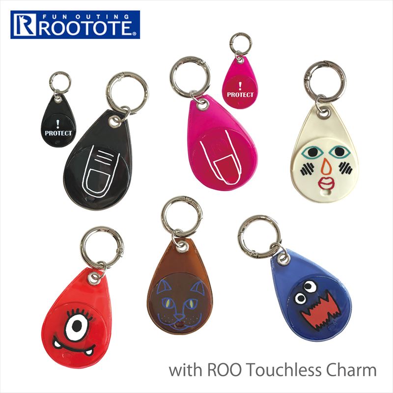 楽天市場 ルートート 新作 通販 接触感染対策 キーホルダー おしゃれ デザイン かわいい フィンガーガード キーリング カラビナ付き With Roo ウィズルー タッチレスチャーム シズク A Rootote Cj Wrタッチレスチャーム シズク A Backyard Family ママタウン