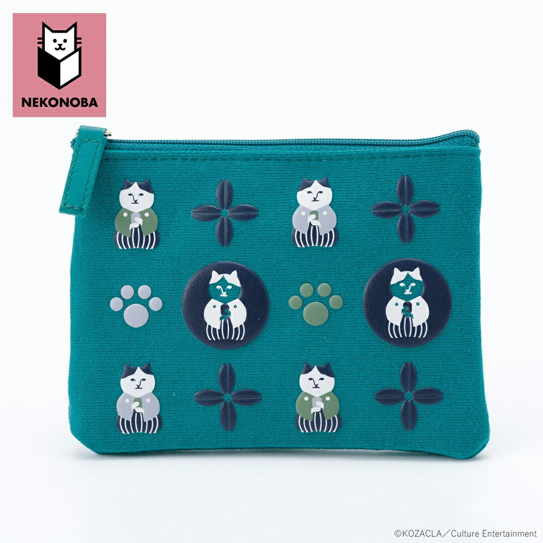 楽天市場】ネココ necoco ミニ W（ダブル）ポーチ A48-16 ファスナー