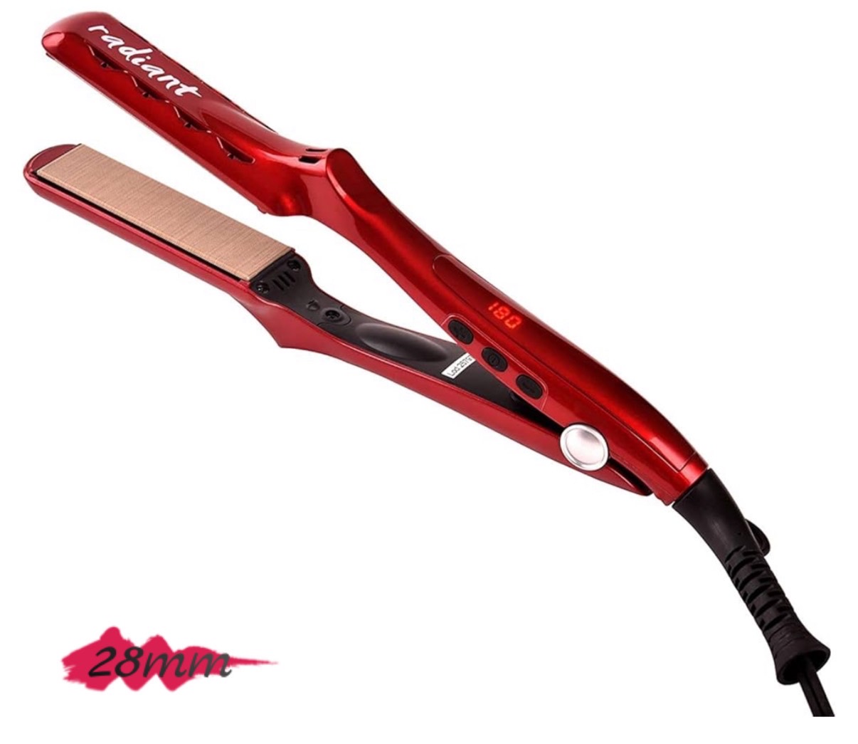 ⭐︎本日限定価格⭐︎radiant 28mm ピンクMUSE 美品 ラディアント ピンク ストレートアイロン 28mm for MUSE