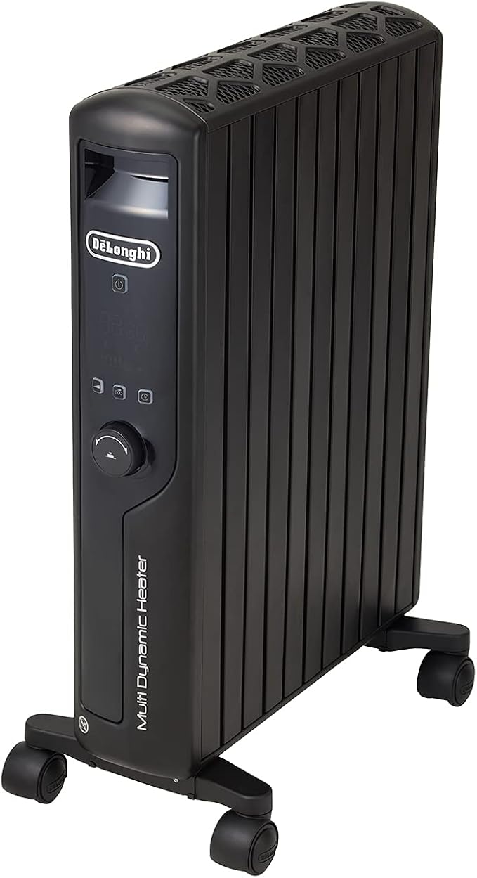 デロンギ マルチダイナミックヒーター MDHU15-PB 灯し火暖房器 無し風暖房装置 節電 感づくこと取り締まり鳴らすノッブ 遠隔操作付き添い人 境界線の外側気温約60℃ 節電 [10-13畳] [引っ敷き黒いこと]