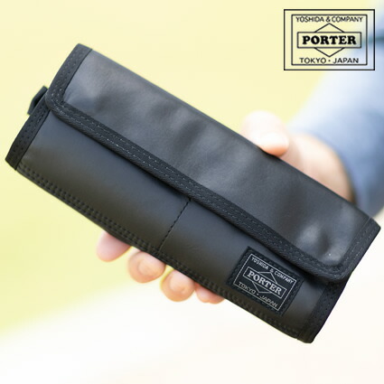 超美品PORTER ブラック 二つ折り財布 Amazon | ポーター（PORTER）財布（ポーターフリースタイル2