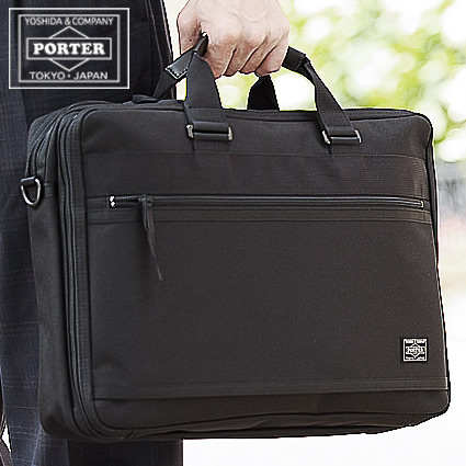 2way　PORTER ビジネスバッグ ブリーフケース ブラック　30800円 TIME（PORTER） ポーター PORTER 2wayブリーフケース ショルダー