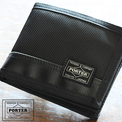 TOKYO PORTER 黒 二つ折り財布 HEAT（PORTER） ポーター ヒート ウォレット 703-07976 二つ折り財布