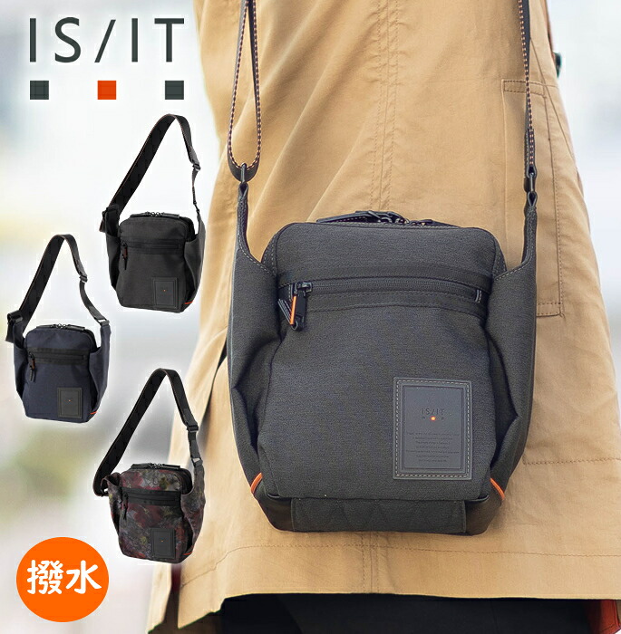 【選んでもらえる特典付き】 イズイット ショルダーバッグ 縦型 ショルダー 撥水 新作 ISIT メンズ レディース 日比谷花壇 オリジナル花柄 ショルダー ガーデン 918102 WS|バッグのロワール