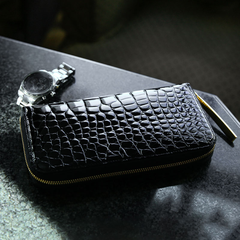 楽天市場】クロコダイル 長財布 L字財布 メンズ【池田工芸】Crocodile