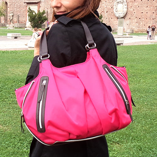 [Menorca] 3ways multi tote bag 【Castello Da Vinci/カステロダヴィンチ】撥水性ナイロンとイタリア製シュリンク牛革の【メノルカ / ３way多機能トートバッグ】