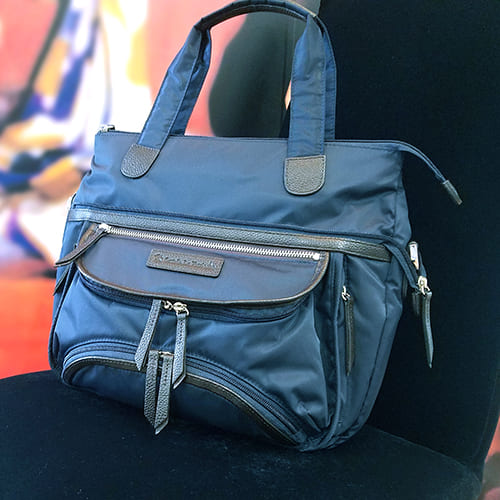 [FUSTER]4ways multi tote bag【Castello Da Vinci/カステロダヴィンチ】撥水溶性ナイロンとイタリア製シュリンク牛皮の【フステル / ４way多役立つことトートバッグ】