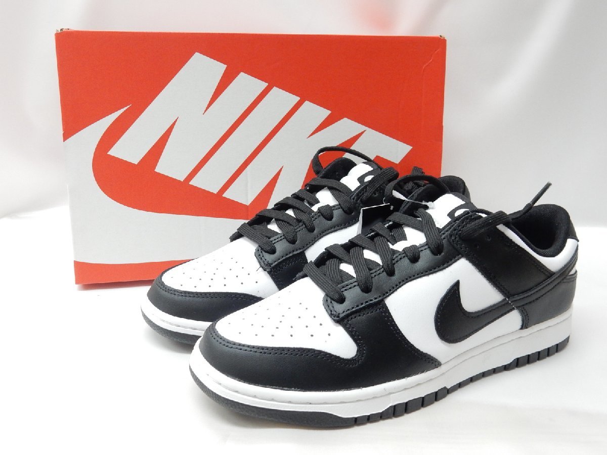 27.0糎【未当て嵌める引き船付】NIKE / DUNK LOW RETRO WHITE/BLACK ジャイアントパンダ 白いこと 黒いこと ダンクロー DD1391-100【中古】【新古】【新品負けず劣らず】US9