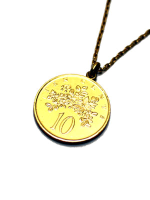 全国宅配無料 楽天市場 ペイバック Payback ジャマイカゴールドコイン ペンダントトップ ネックレス Jamaica 10c Gold Coin Necklace E S P Web限定 Eledicto Com