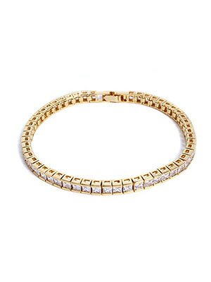 アドバンス ADVANCE ゴールド ブレスレット メンズ ユニセックス レディース GOLD BRACELET -17cm×0.4cm-