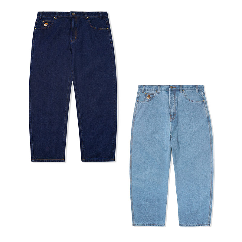9715円 AL完売しました。 バターグッズ Butter Goods デニムパンツ 30-34インチ ボトムス ジーンズ SANTOSUOSSO DENIM JEANS BAGGIEST -2.COLOR-