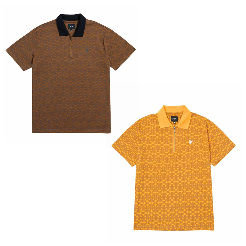 ハフ HUF ジップポロシャツ M-XLサイズ メンズ トップス PARADOX ZIP POLO SHIRTS -2.COLOR- _FAIR_e  | E.S.P.