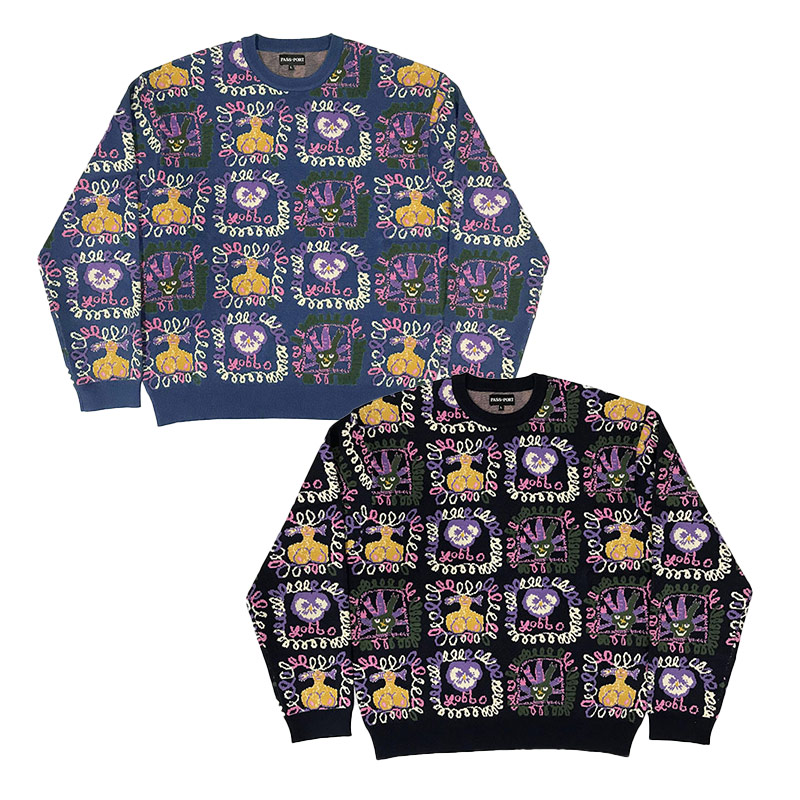 PASS-PORT ブラック クルーネック ニット zz-M0543KSW210_152-1.jpg?