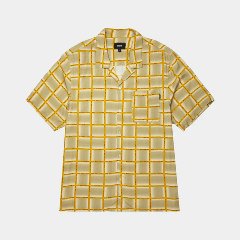 楽天市場】HUF ハフ ABSTRACT KNITED SHIRT 2色 M 半袖シャツ