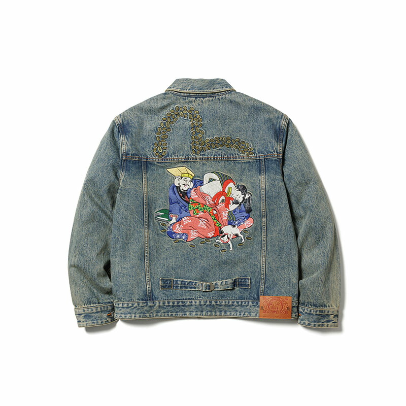 EVIS のボーイズGジャン Y'2 LEATHER （ワイツーレザー）INDIGO HORSE 1st Gジャン
