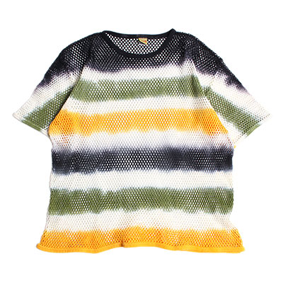 スペシャルワン SPECIAL 1 網シャツ トップス Tシャツ メッシュ 半袖 レゲエ アミシャツ MARINA TEE BORDER TIEDYE メンズ M-XLサイズ マルチカラー|E.S.P.
