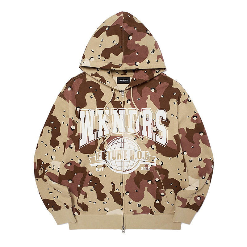 ウィーケンダーズ WKNDRS フーディー パーカー ジップアップ トップス デザートカモ M-XLサイズ メンズ H.O.F ZIP-UP HOODIE -DESERT CAMO- _FAIR_e