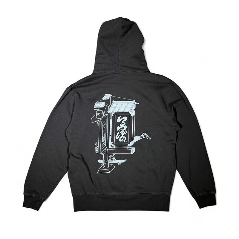 ルツボ 坩堝-RUTSUBO- フーディー パーカー プルオーバー トップス スミクロ M-Lサイズ メンズ さゐねえじ PULLOVER PARKA (RUTSUBO×YU SUDA) -SUMI- _FAIR_e
