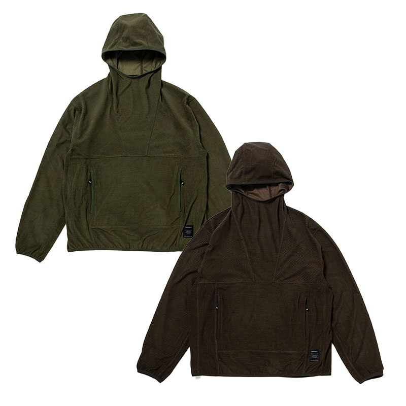 フォーサーティー 430 サーマルフーディー トップス ブラウン/カーキ M-Lサイズ メンズ L/S GRID THERMAL HOODY -2COLOR- _FAIR_e｜E.S.P.