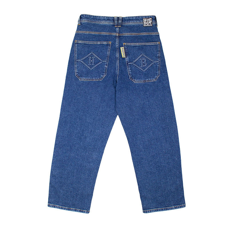 介護ホーム男の子 HOMEBOY ジーンズズボン下 ボトムス W青色 30-32in メンズ X-TRA BAGGY DIAMOND DENIM -W.BLUE- _FAIR_e
