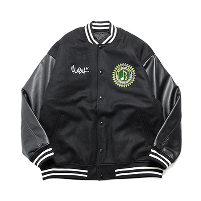 ミューラル MURAL 20周年記念 コラボ ジャケット アウター スタジャン ロゴ アイコン 刺繍 BMURAL20th|RSW25th STADIUM JACKET メンズ M-XXL ブラック｜E.S.P.