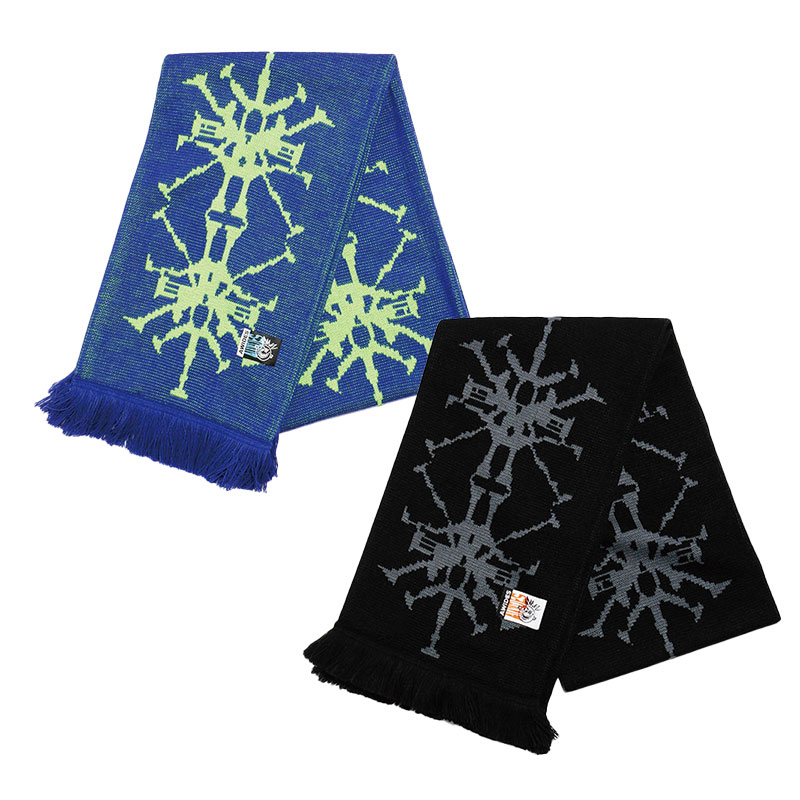 AWIDES マフラー ネイビー/ブラック メンズ VIRUS SCARF -2COLOR-