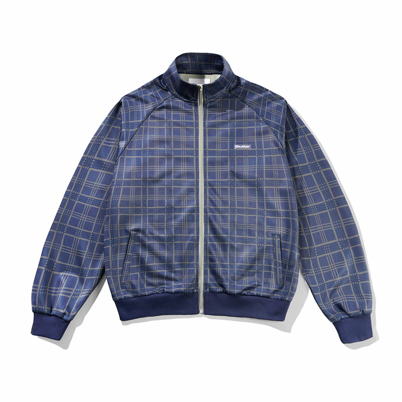 バターグッズ Butter Goods ジャケット アウター ネイビー S-Mサイズ メンズ Tricot Jacket -NAVY PLAID- _FAIR_e｜E.S.P.