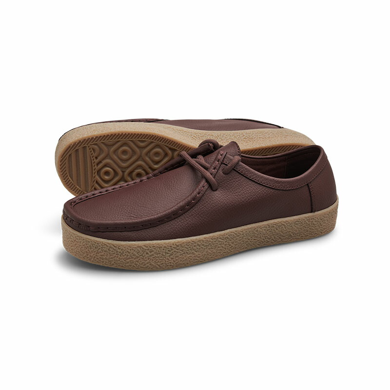 挙げ句のはて たまり場 エービー LAST RESORT AB モカシン 靴 赤銅色 26糎-28糎 メンズ Moc Lo -BROWN STONE/GUM- _FAIR_e