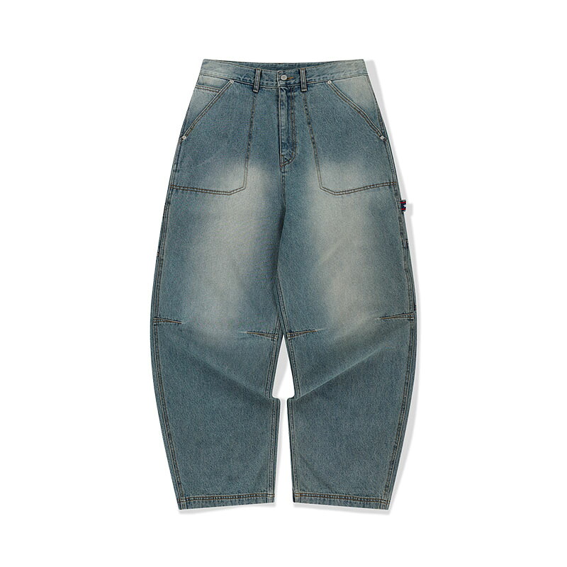 ウィーケンダーズ WKNDRS デニムパンツ ジーンズ ワイドパンツ カーペンターパンツ ボトムス Wインディゴ M-XLサイズ メンズ WIDE LOW CARPENTER PANTS -W.INDIGO-